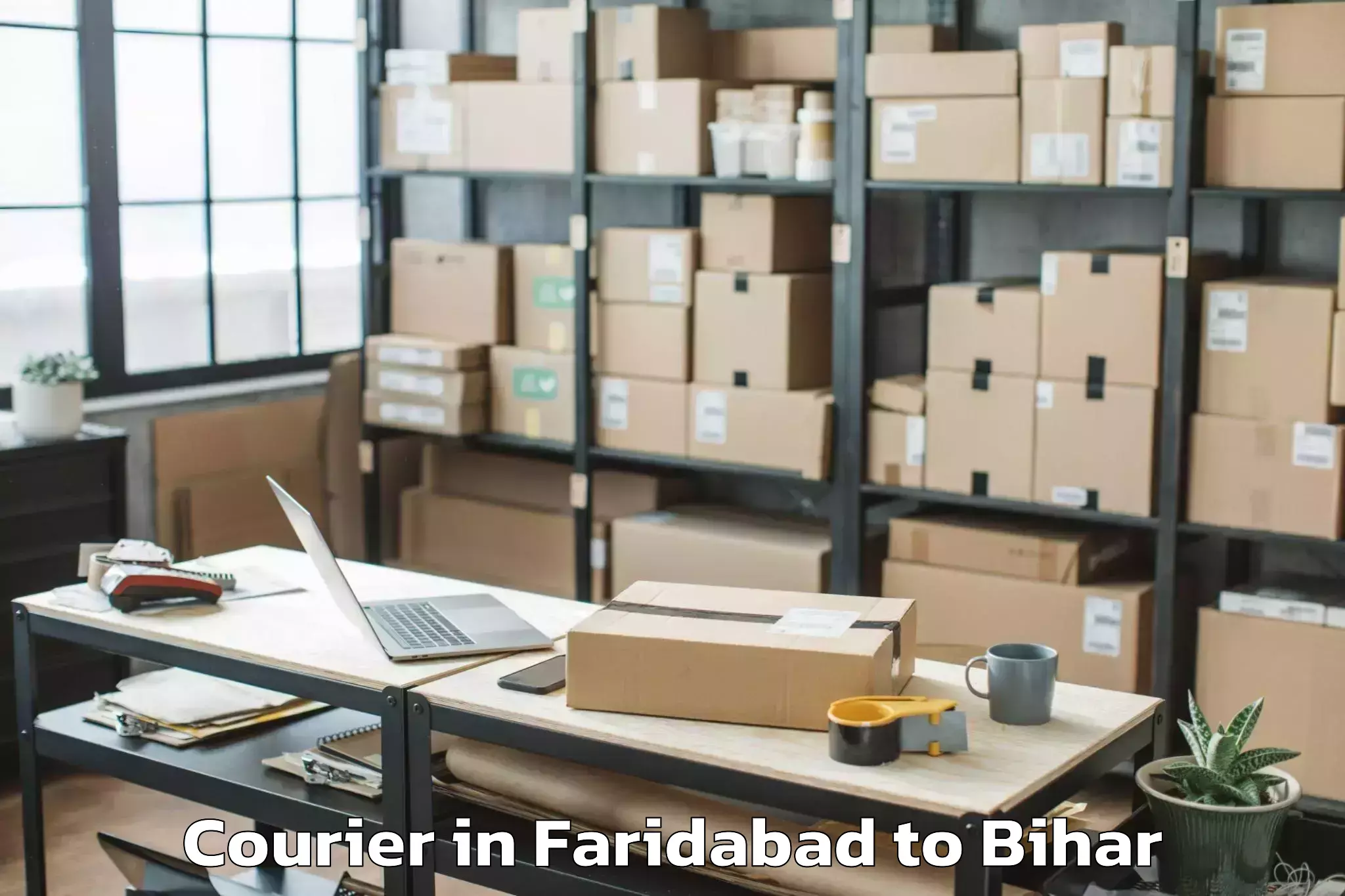 Leading Faridabad to Tilouthu Courier Provider